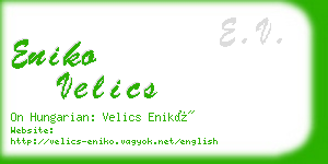 eniko velics business card